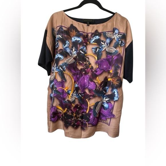 ESCADA Floral Top Size Medium - Picture 1 of 4